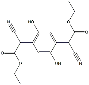 a,a'-dicyano-2,5-dihydroxy-1,4-phenylenediacetate Structure