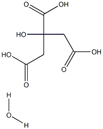 Citric acid monohydrate Structure