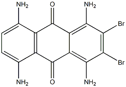1,4,5,8-tetraamino-ar,ar'-dibromoanthraquinone Structure