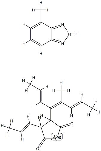 dihydro-3-(tetrapropenyl)furan-2,5-dione, compound with methyl-1H-benzotriazole Structure