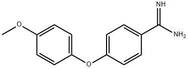 4-(4-methoxyphenoxy)benzene-1-carboximidamide Structure