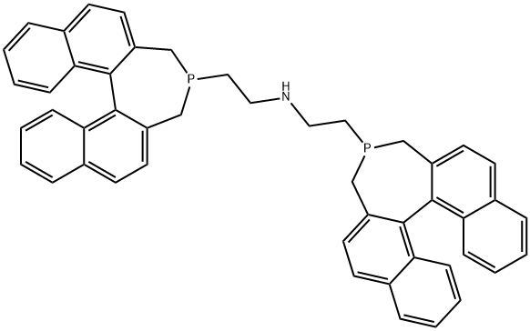 Bis(R-2-(4,5-dihydro-3H-binaphtho[1,2-c:2,1-e]-phosphepino)ethyl)amine Structure