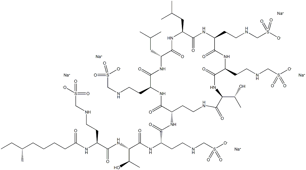 Colistin sodium methanesulfonate Structure