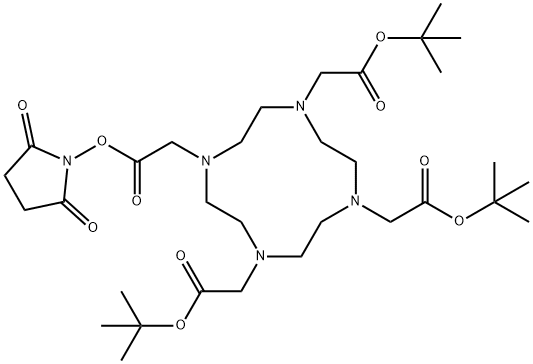 DOTA-mono-NHS  tris(t-Bu ester) Structure