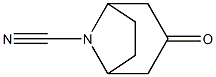 8-Nortropanecarbonitrile,3-oxo-(7CI) Structure