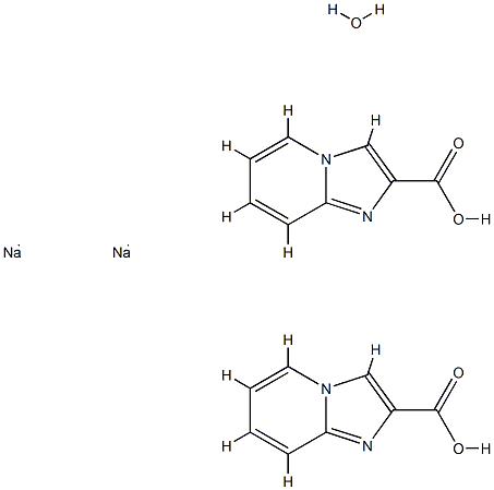 SODIUM IMIDAZO[1,2-A]PYRIDINE-2-CARBOXYLATE HEMIHYDRATE Structure