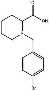 1-[(4-BROMOPHENYL)METHYL]-2-PIPERIDINECARBOXYLIC ACID Structure