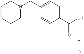 4-(piperidin-1-ylmethyl)benzoic acid hydrochloride Structure