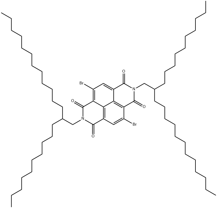 4,9-DibroMo-2,7-bis(2-decyltetradecyl)benzo[lMn][3,8]phenanthroline-1,3,6,8-tetraone Structure