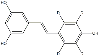 trans/cis Resveratrol-D4 Structure