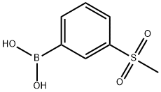 3-(Methylsulfonyl)phenylboronic acid Structure