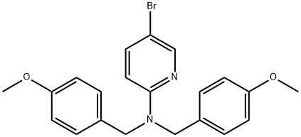 5-bromo-2-[bis(4-methoxybenzyl)amino]pyridine Structure