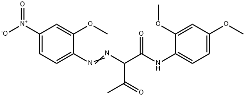 α-(2-Methoxy-4-nitrophenylazo)-2',4'-dimethoxyacetoacetanilide Structure