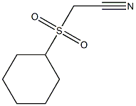 2-(cyclohexylsulfonyl)acetonitrile Structure