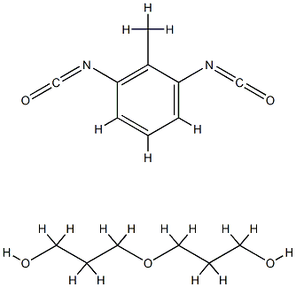 Propanol, oxybis-, polymer with 1,3-diisocyanatomethylbenzene Toluene diisocyanate, dipropylene glycol polymer propanol, oxybis-, polymer with1,3-diisocyanatomethylbenzene Structure