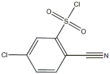 5-chloro-2-cyanobenzenesulfonyl chloride Structure
