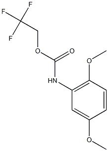 2,2,2-trifluoroethyl 2,5-dimethoxyphenylcarbamate Structure
