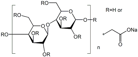 Sodium carboxymethyl cellulose Structure
