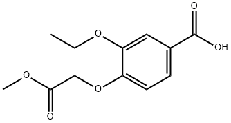 3-ethoxy-4-(2-methoxy-2-oxoethoxy)benzoic acid Structure