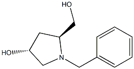 (3R,5S)-1-Benzyl-5-hydroxymethyl-pyrrolidin-3-ol Structure