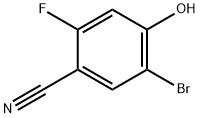 5-Bromo-2-fluoro-4-hydroxy-benzonitrile Structure