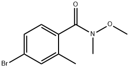 4-bromo-N-methoxy-N,2-dimethylbenzamide Structure