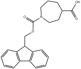 1-[(9H-fluoren-9-ylmethoxy)carbonyl]azepane-4-carboxylic acid Structure