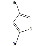2,4-Dibromo-3-methylthiophene Structure