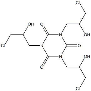 Tris(3-chloro-2-hydroxypropyl)isocyanurate Structure