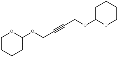 2H-Pyran, 2,2'-[2-butyne-1,4-diylbis(oxy)]bis[tetrahydro- Structure