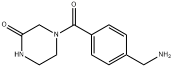 4-[4-(aminomethyl)benzoyl]piperazin-2-one Structure