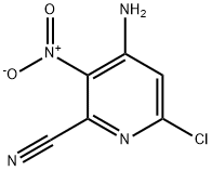 4-AMino-6-chloro-3-nitro-2-pyridinecarbonitrile Structure