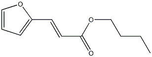 2-furanacrylic acid butyl ester Structure
