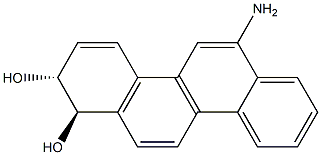 TRANS-1,2-DIHYDROXY-1,2-DIHYDRO-6-AMINOCHRYSENE Structure