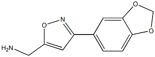 (3-Benzo[1,3]dioxol-5-yl-isoxazol-5-yl)methylamine Structure