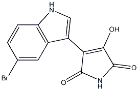 3-(5-bromo-1H-indol-3-yl)-4-hydroxy-1H-pyrrole-2,5-dione Structure