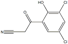 3-(3,5-dichloro-2-hydroxyphenyl)-3-oxopropanenitrile Structure