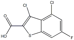 3,4-dichloro-6-fluorobenzo[b]thiophene-2-carboxylic acid Structure