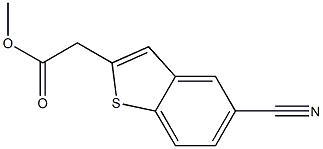 Methyl 2-(5-Cyanobenzo[B]Thiophen-2-Yl)Acetate Structure