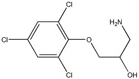 1-amino-3-(2,4,6-trichlorophenoxy)propan-2-ol Structure