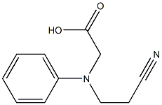2-[(2-cyanoethyl)(phenyl)amino]acetic acid Structure