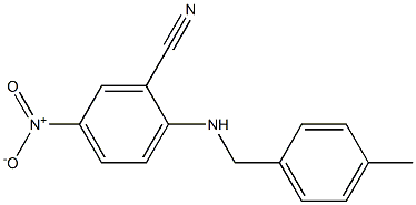 2-{[(4-methylphenyl)methyl]amino}-5-nitrobenzonitrile Structure