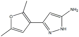 3-(2,5-dimethyl-3-furyl)-1H-pyrazol-5-amine Structure