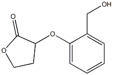 3-[2-(hydroxymethyl)phenoxy]oxolan-2-one Structure