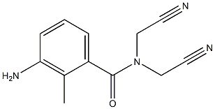 3-amino-N,N-bis(cyanomethyl)-2-methylbenzamide Structure