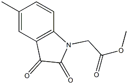 methyl 2-(5-methyl-2,3-dioxo-2,3-dihydro-1H-indol-1-yl)acetate Structure