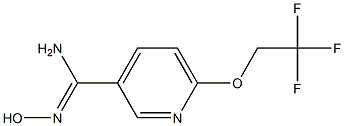 N'-hydroxy-6-(2,2,2-trifluoroethoxy)pyridine-3-carboximidamide Structure
