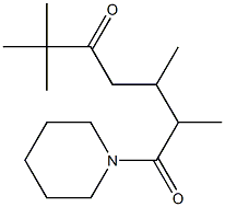 1-(1-Piperidinyl)-2,3,6,6-tetramethyl-1,5-heptanedione Structure
