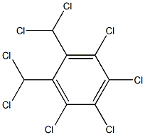 3,4,5,6-Tetrachloro-1,2-bis(dichloromethyl)benzene Structure