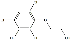 2-(3-Hydroxy-2,4,6-trichlorophenoxy)ethanol Structure